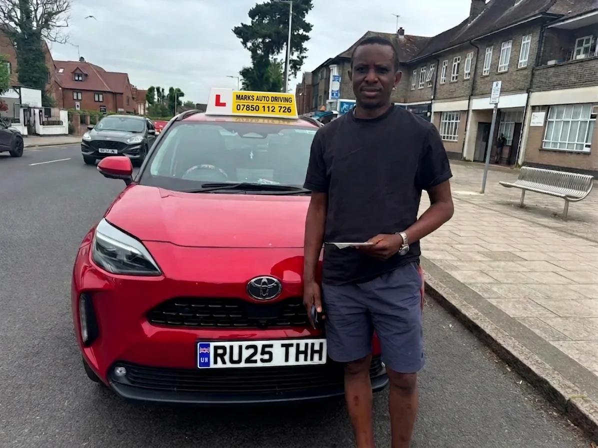 Oliver who passed their driving test in Hornchurch
