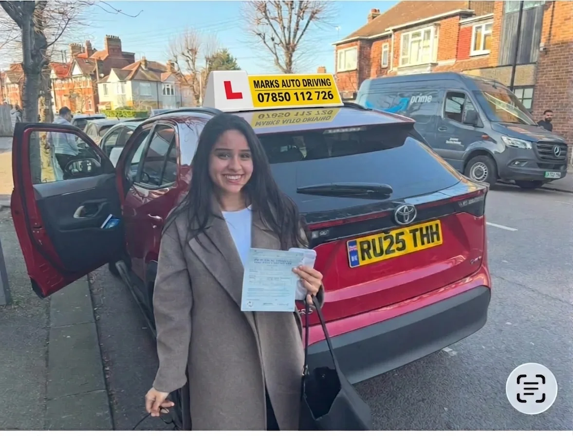 Elijah who passed their driving test in Upminster