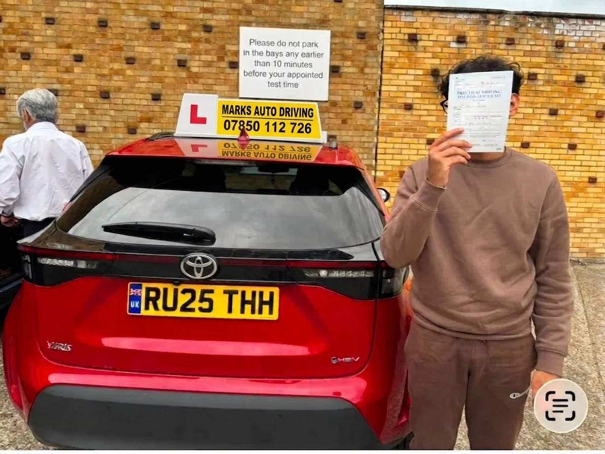 Logan who passed their driving test in Rainham